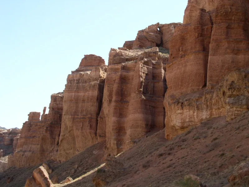 Charyn Canyon rock formations